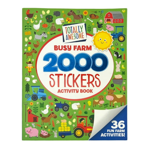 Totally Awesome Totally Awesome 2000 Stickers Busy Farm Activity Book: 36 Fun Farm Activities!, (Paperback)