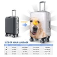 thumbnail image 4 of Yiaed The Dog Is Sitting In A Bubble Bath Print Travel Luggage Cover Suitcase Protector Covers Elastic Luggage Anti-scratch(No luggage included）-X-Large, 4 of 7