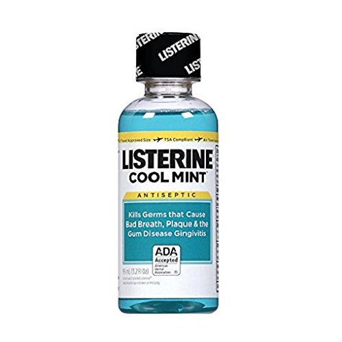 6 Pack Listerine Cool Mint Antiseptic MouthWash Travel Size 3.2oz Each