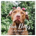 thumbnail image 1 of Calendario de pared Chambom 2025 con forma de perro divertido, 18 meses, con días festivos, 1 of 3