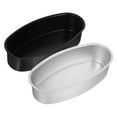thumbnail image 4 of unbranded 2pcs Non-stick Baking Dish Oval Shape Aluminum Alloy for Friends Housewarming, 4 of 8