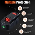 thumbnail image 4 of Batería DASNITE de iones de litio de 18 V, 7,0 Ah, paquete de 2 unidades para Black & Decker, 4 of 7