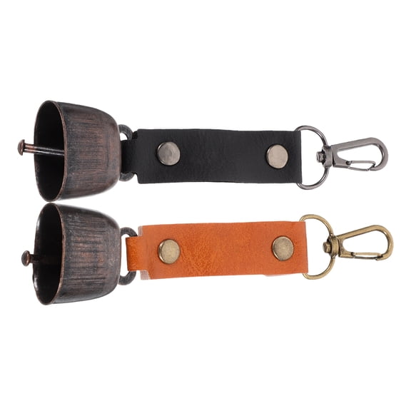 ETEREAUTY 2Pcs Vintage Style Bear Bells Lightweight Camping Bells for Hiking Travel and DIY Crafts