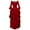 Red plus size off shoulder maxi dress a1, variant on Women's Plus Size Off Shoulder Maxi Dress 3/4 Sleeve High Low Flowy Boho Summer Travel Dresses Casual Loose Fit Vacation Beach Party Sundresses, Red M