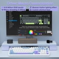 thumbnail image 5 of AULA F99 99-Key Wireless Mechanical Gaming Keyboard, RGB Illuminated, Tri-Mode, Hot-Swappable, Compact 96%, 10-Key Pad, USB-A, Blue/Purple/White, 5 of 10