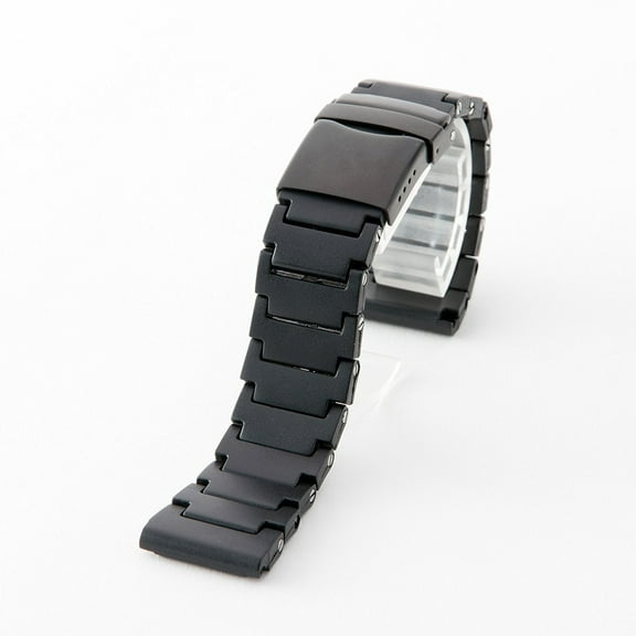 23mm Black Polyurethane Rubber Link Bracelet Watch Band Luminox 3050 3950 NAVY SEAL COLORMARK