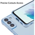 thumbnail image 2 of for Samsung Galaxy S21 FE 5G Case Luxury Plating Edge Case Cover Slim Lightweight Glossy Bling Phone Case Soft TPU Shockproof Bumper Case Electroplated Case,Blue, 2 of 5
