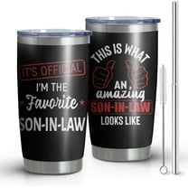Son In Law Gifts From Mother In Law,Father In Law-20oz Tumbler With Straw And Lid-Birthday,Christmas,Thanksgiving Gifts for Future Son In Law-Son In Law Mug Coffee Cup