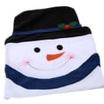 thumbnail image 3 of Christmas Snowman Kitchen Chair Covers Family Chair Covers Set black, 3 of 3