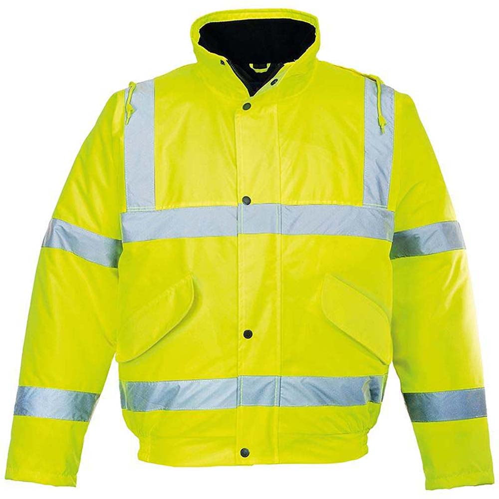 hi vis bomber jacket with hood