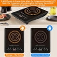 thumbnail image 4 of 2 PCS Thermochromic Silicone Induction Cooktop Protector Mat - Non-Slip Induction Cooktop Mat for Induction Cookware, 4 of 5