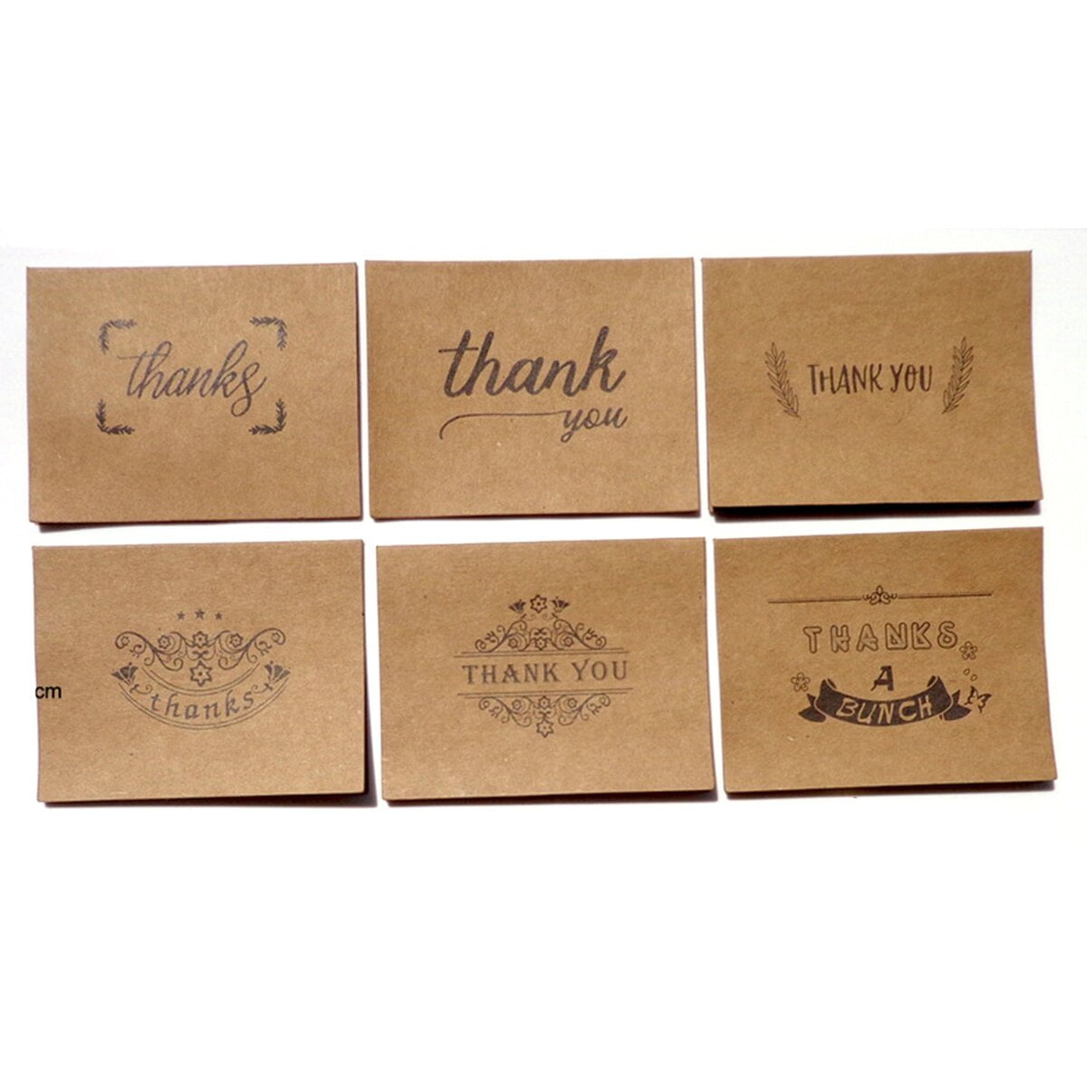 Thank you card 36pcs Kraft Paper Thank You Cards Thank You Greeting Paper Envelopes for Wedding