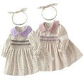thumbnail image 5 of AJZIOJIRO Newborn Girls Floral Dress Long Sleeve with Cute Hairband for Little Girls Summer Casual Party Dress Outfits for Baby Girls, 5 of 7