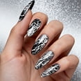 thumbnail image 5 of 4pcs Marble Texture Nail Stamping Plate Wave Stripe Nail Art Stamper French Line Nails Art Plates Stone Cracked Nails Design Stamp DIY, 5 of 7