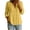 A1 Yellow, variant on Womens Gauze Tops 3/4 Sleeve Peter Pan Collar Empire Waist Peplum Tops Babydoll Shirts V Neck Tops Flowy Boho Top Peasant Blouses Gauze Shirts Loose Fit Shirts Womens Tshirts Elegent Tops