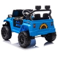 thumbnail image 5 of Arnahaishe 12V Electric Jeep Ride On Car with Parent Remote Control, Dual Drive, Bluetooth and MP3, Riding Toy Gift for Kids Aged 2-4, Blue, 5 of 12