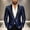 #397-Navy, variant on Men's Sequin Tuxedo Blazer Shawl Lapel Single Button Party Stage Performance Suit Jacket Gift