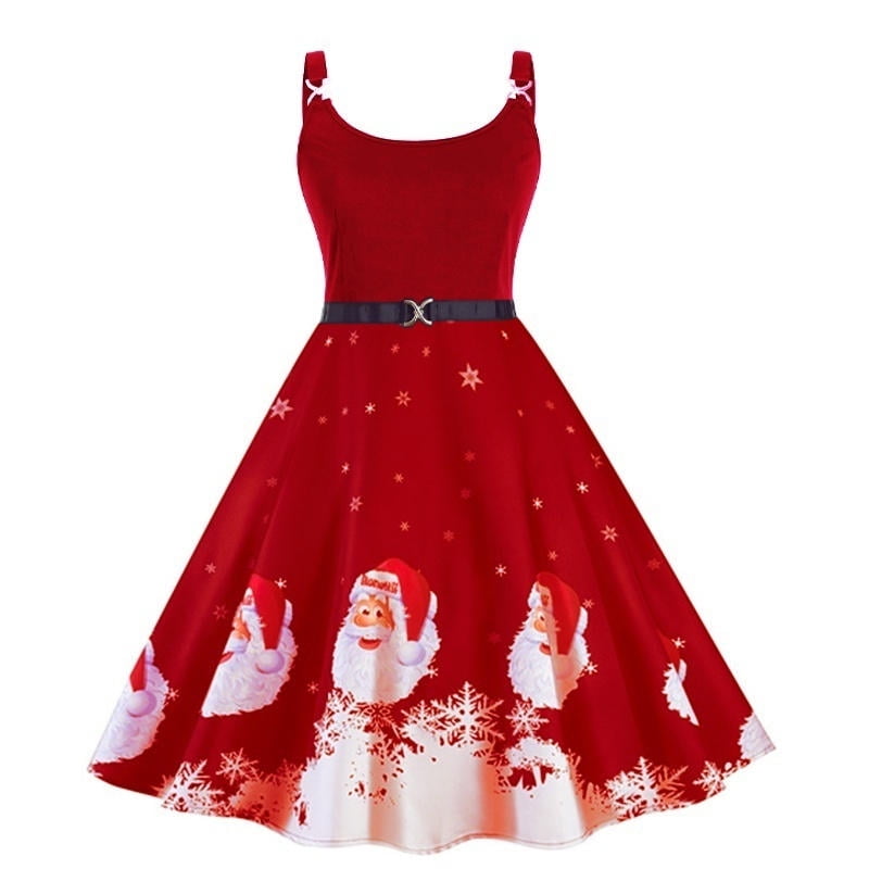 womens christmas swing dress