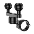 thumbnail image 5 of Aluminum Alloy Handlebar Clamp Mount Base with Double 1'' TPU Ball for Round Rails Diameter 0.5'' 0.87'' 1.0'' 1.26'', 5 of 7