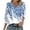Z-Blue, variant on MaFYtyTPR 3/4 Sleeve T-shirts for Women Fashion Printing V-neck Comfy Pullover Loose Bloues for Women Z-Black L