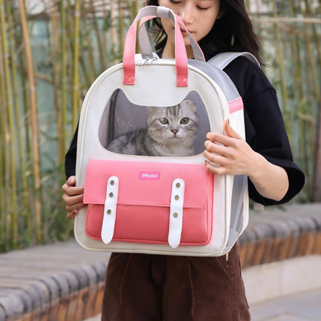 Dog Carrier Cage Four Season Cat Travel Carrier Bag Portable Carrier Backpacks