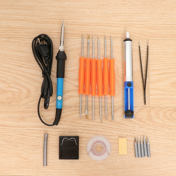 Kit de fer à souder électrique pince à épiler fil d'étain pompe à dessouder  outils de réparation de soudage avec prise américaine