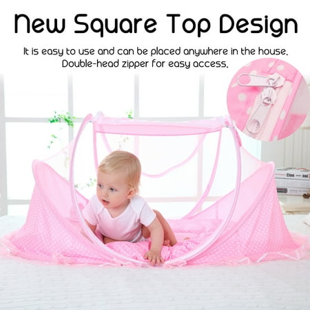 Kadell Portable Foldable Baby Infant Mosquito Tent Travel Bed Crib Canopy Net Newborn Instant Mattress Bed Play Tent For 0-3 Years