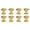 Gold, variant on Dollhouse Hardware, 8 Round Head Metal Knobs, 0.5cm Height, Simple Style