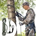 thumbnail image 6 of Choco Moon Premium 30FT Tree Stand Safety Lifeline, 30KN Tension, Prusik Knot, 2 Carabiners, Silent Biner, Ideal for Safe Climbing & Hunting, 6 of 11