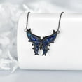 thumbnail image 5 of DOLIOX Butterfly Necklace for Women 925 Sterling Sliver Black Butterfly Necklace Pendant Cute Animal Necklace Butterfly Jewelry for Women, 5 of 10
