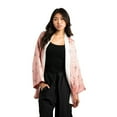 thumbnail image 3 of Demon Slayer Nezuko Long Sleeve Pink Women's Cosplay Robe, 3 of 6