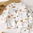 thumbnail image 5 of TOWED22 Infant Baby Toddler Girl 2pcs Winter Outfits Long Sleeve Soft Sweatshirt and Pants Clothing Set(Brown,9-10 Y), 5 of 5