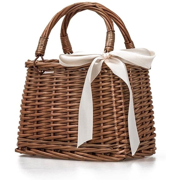 Jinsinto Straw Beach Bag For Women Summer Clutch Rattan Woven Wicker Purse Crochet Tote
