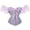 Purple, variant on Xiaoxatg Bodysuits for Women Body Shaping Bustier for Brides Elegant Lace Sleeve Corset Waist Cincher for Formal Attire and Dresses Red XXL