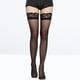 thumbnail image 5 of 2 pares de medias largas negras sexis de encaje hasta la rodilla calcetines de tubo antideslizantes accesorios de vestir con silicona antideslizante para mujeres y niñas, 5 of 5