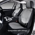thumbnail image 4 of Fit for Chevrolet Aveo 2010, PU Leather 5 Seats Full Set With Lumbar Support Beautify Interior, Gray and Black Car Seat Covers, Beautify the Interior of Old Cars, 4 of 9