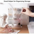 thumbnail image 2 of 3PCS Desk Pen Organizer, RETON Stationary Organizer Storage, Translucent White Pen Holder, Makeup Brush Holder Set of 2 Large and 1 Small for Office  Home Supplies, 2 of 7