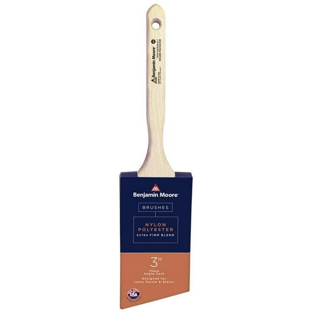 Benjamin Moore 1025007 3 in. Extra Stiff Angle Sash Paint Brush Pack