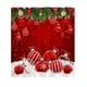 thumbnail image 2 of Christmas Ball Shower Curtain Colorful Christmas Ball Green Candy Cane Hanging On Branches Christmas Decoration Branches, 2 of 6
