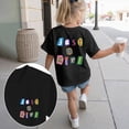 thumbnail image 2 of kpoplk Graphic Tees for Girls Kids Summer Tops Crewneck Short Sleeve T Shirt 5-14 Years(Black,3-4 Y), 2 of 6