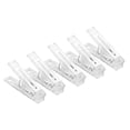 thumbnail image 1 of MasteelfCA 10pcs Multifunctional Clear White Clothes Pegs Clothing Hanger Clamp, 1 of 8