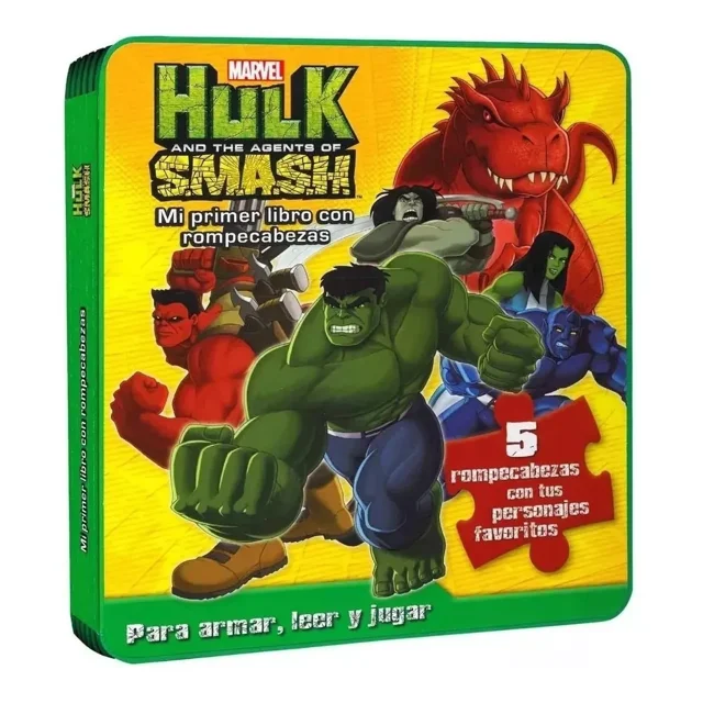 Mi Primer Libro Con Rompecabezas Hulk & Agents Of Smash Con 5 Rompecabezas
