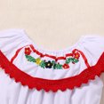 thumbnail image 5 of IBTOM CASTLE Baby Girls Mexican Fiesta 1st Birthday Outfit Romper Dress with Flower Headband Summer Cake Smash Photo Shoot 9-12 Months Red, 5 of 8