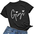 thumbnail image 1 of Camisetas de Corazón Gigi para Abuela - Tops de Manga Corta Divertidos y Tiernos, 1 of 7
