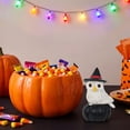 thumbnail image 5 of ZJNGJC Halloween Pumpkin Man Resin Figurine Mustache Statue With Cape Indoor Tabletop Shelf For Holiday Party Home Ornament A, 5 of 6
