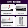 thumbnail image 3 of Replacement Plates for PS5 Slim Game Console Replacement Shell Anti-Scratch Host-Front Back Cover Plate, 3 of 7