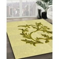 thumbnail image 3 of Ahgly Company Machine Washable Indoor Square Transitional Sun Yellow Area Rugs, 4' Square, 3 of 7