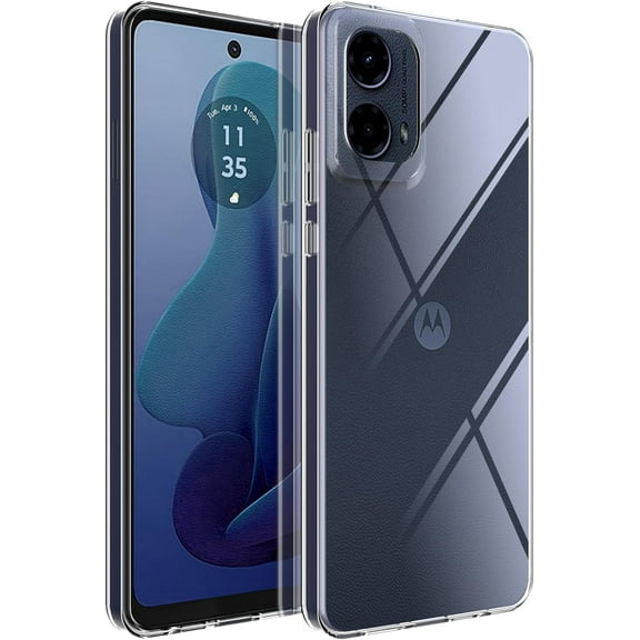 Crystal Clear Moto G Stylus 2024 Case.Soft Slim Fit Transparent Plastic TPU Protective Silicone Cover Phone Cases for Moto G Stylus 2024 [Slim Thin & Comfort Grip] [Shockproof]