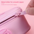 thumbnail image 4 of Qiilu Large Capacity Code Lock Canvas Pencil Cases with 4-Layer Compartments, Black, 4 of 7