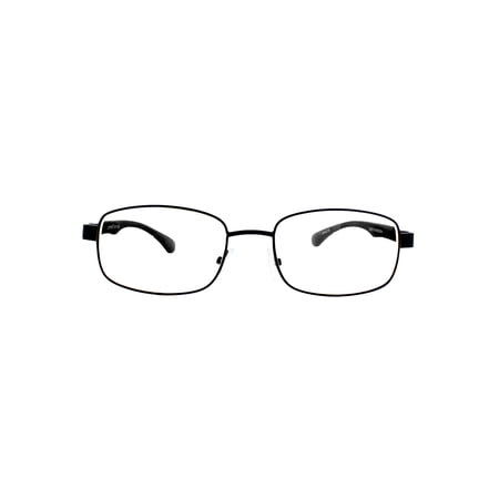 Optitek Blue Light Protection Reading Glasses for Computer - Black with Metal Rims